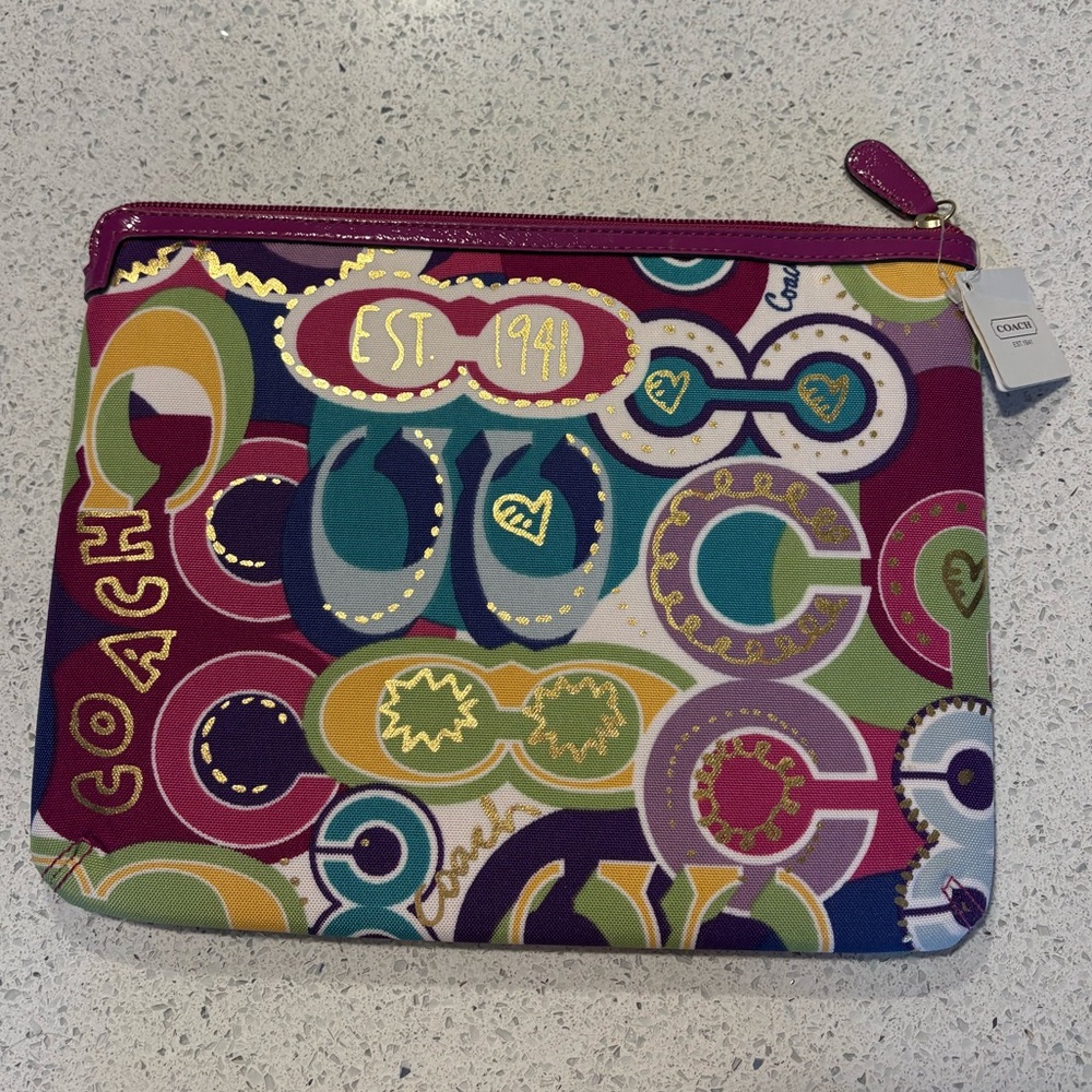 NWT Coach Poppy Padded Tablet Sleeve